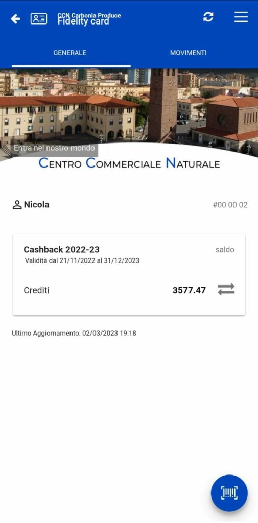 App CCN Carbonia Produce - Fidelity Card